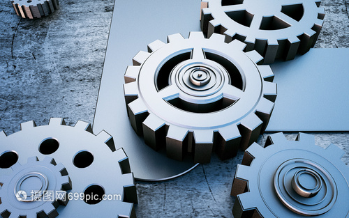 3D機械齒輪場景 現(xiàn)代機械科技的視覺盛宴